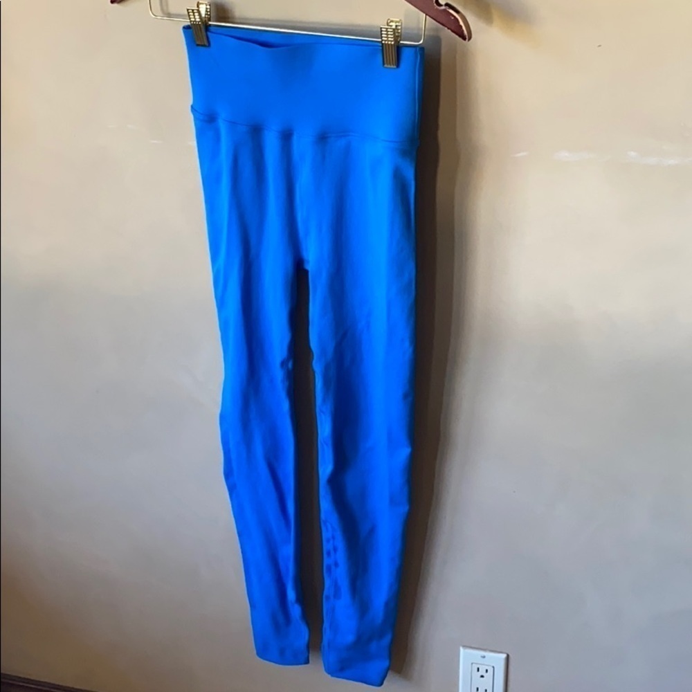 Fabletics Electric Blue Soft and Cozy workout  leggings